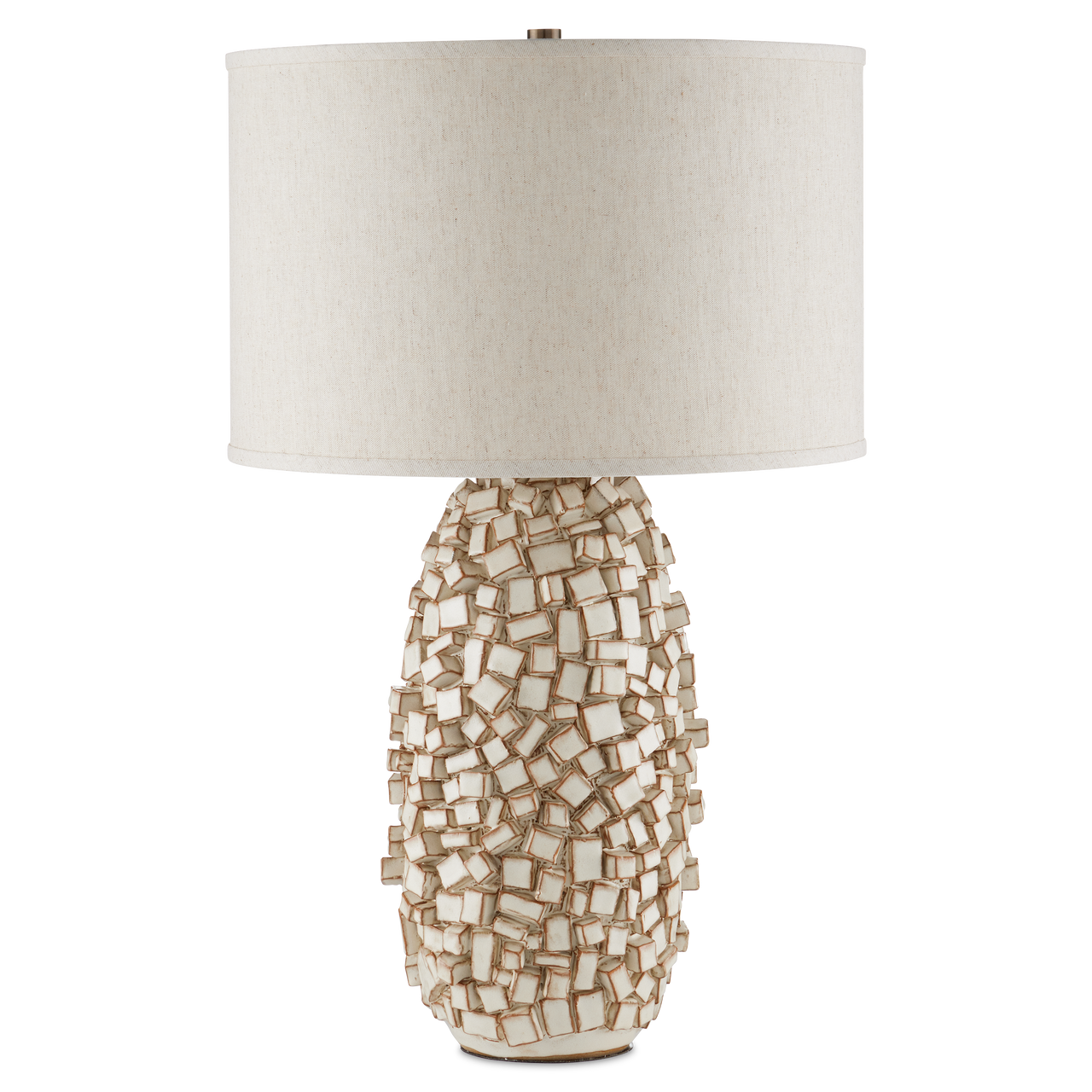 Currey & Co. Sugar Cube Ivory Table Lamp 6000-0922