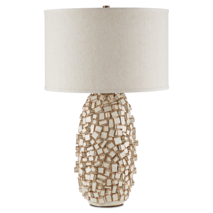 Currey & Co. Sugar Cube Ivory Table Lamp 6000-0922