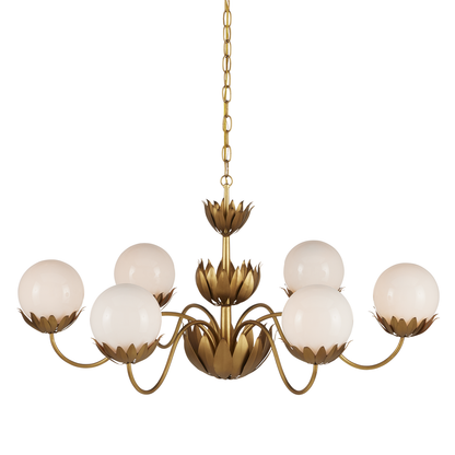 Currey & Co. Mirasole 37" Gold 6-Light Chandelier 9000-1096