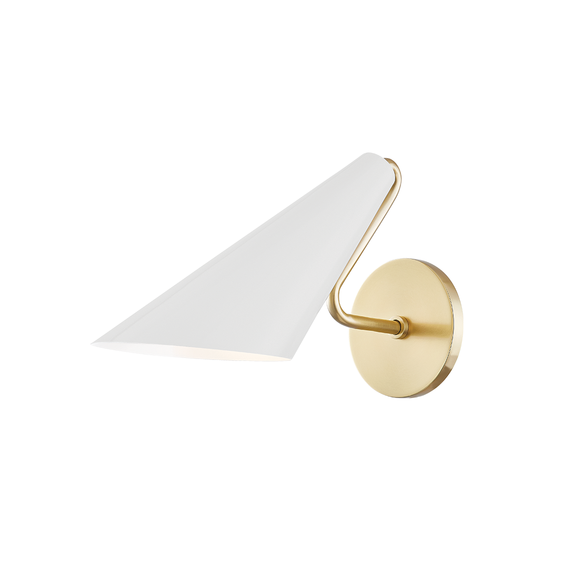 Mitzi 1 Light Wall Sconce in Aged Brass/Dove Gray Combo H399101-AGB/DG