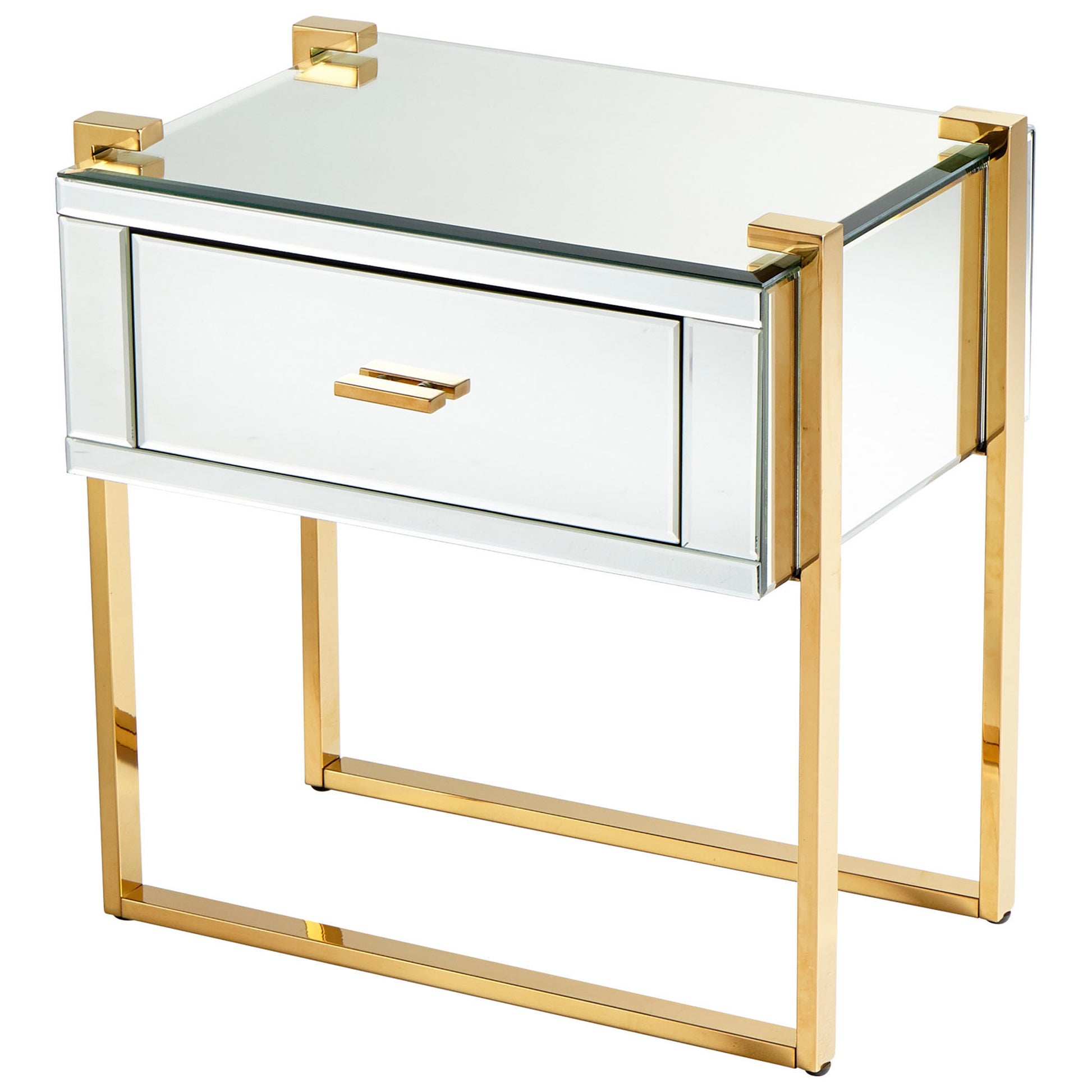 Cyan Design St. Clair Side Table in Aged Brass 08729