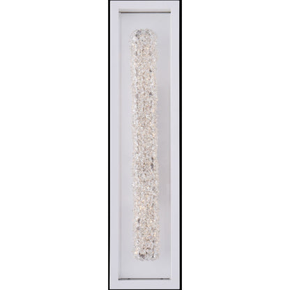 Allegri Crystal Lina 27 Inch LED Outdoor Wall Sconce in Matte White 095521-064-FR001