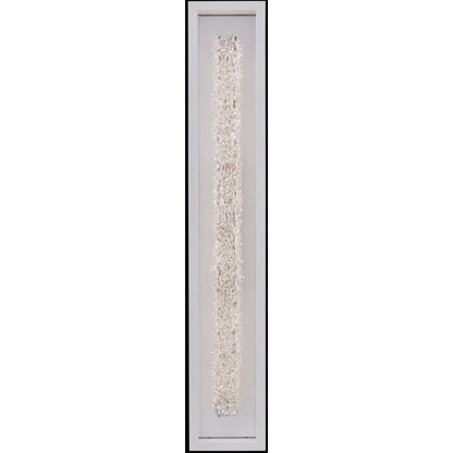 Allegri Crystal Lina 38 Inch LED Outdoor Wall Sconce in Matte White 095522-064-FR001