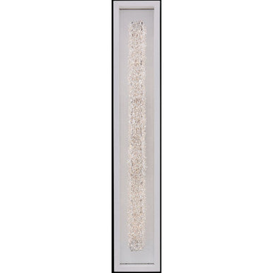 Allegri Crystal Lina 38 Inch LED Outdoor Wall Sconce in Matte White 095522-064-FR001