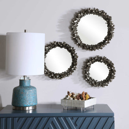 Uttermost Galena Round Mirrors, S/3 09636