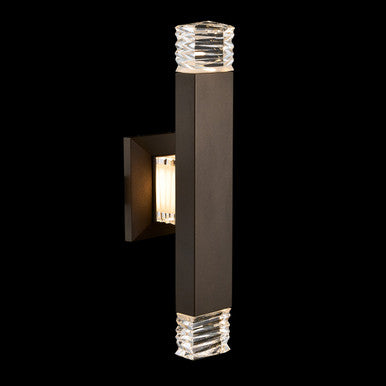 Allegri Crystal Tapatta 24 Inch LED Outdoor Wall Sconce in Bronze 099021-063-FR001