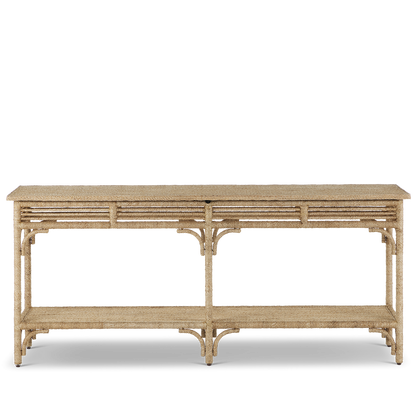 Currey & Co. Olisa Large Rope Console Table 3000-0246