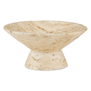 Currey & Co. Lubo Travertine Large Bowl 1200-0811