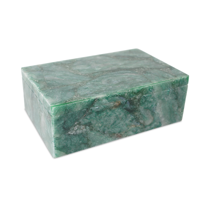 Currey & Co. 7" Green Aventurine Box 1200-0777