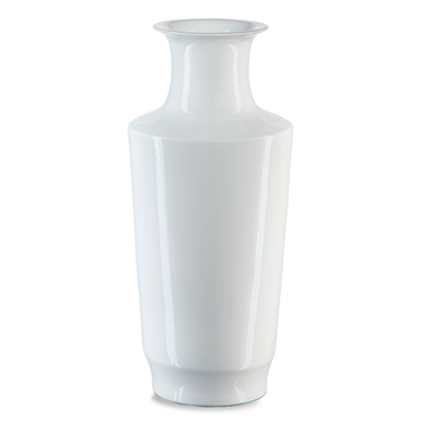 Currey & Co. Imperial White Modern Shoulder Vase 1200-0691