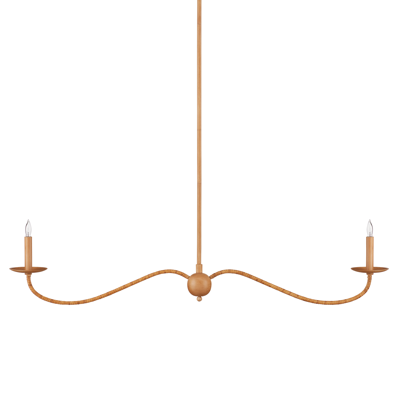 Currey & Co. Saxon Linear Tan  Chandelier 9000-1127