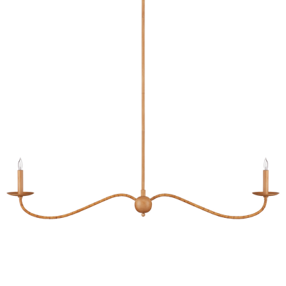 Currey & Co. Saxon Linear Tan  Chandelier 9000-1127