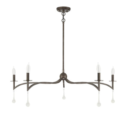 Savoy House Laramie 5-Light Chandelier in Chelsea Walnut 1-1099-5-183