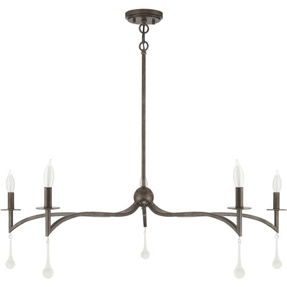 Savoy House Laramie 5-Light Chandelier in Chelsea Walnut 1-1099-5-183