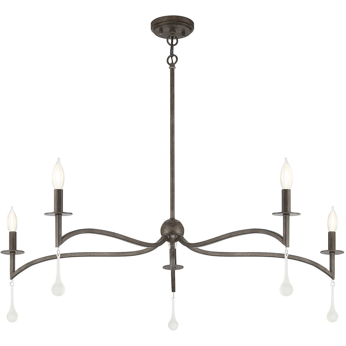 Savoy House Laramie 5-Light Chandelier in Chelsea Walnut 1-1099-5-183