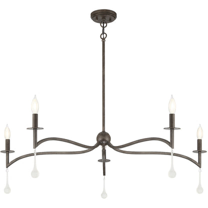 Savoy House Laramie 5-Light Chandelier in Chelsea Walnut 1-1099-5-183