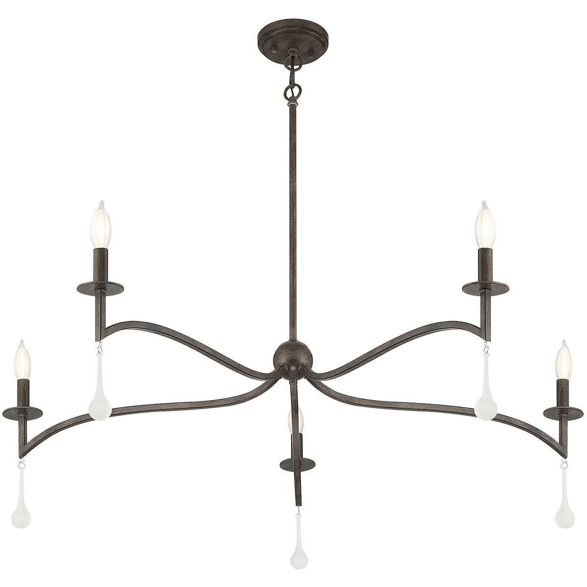 Savoy House Laramie 5-Light Chandelier in Chelsea Walnut 1-1099-5-183