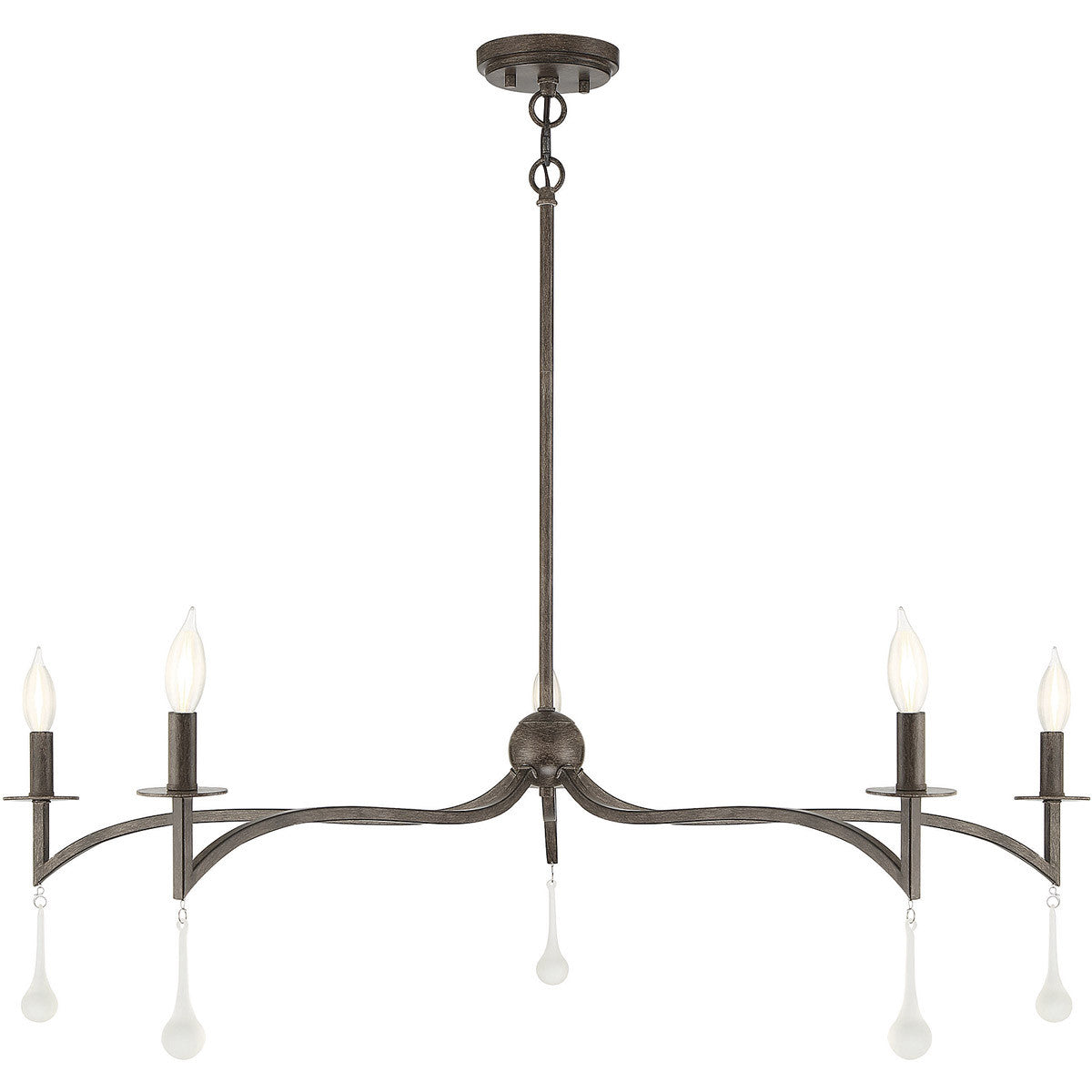 Savoy House Laramie 5 Light Chelsea Walnut Chandelier in Chelsea Walnut 1-1099-5-183