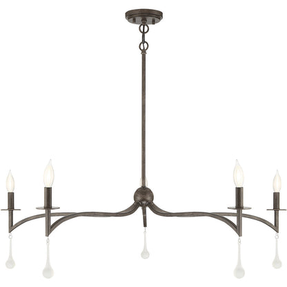 Savoy House Laramie 5 Light Chelsea Walnut Chandelier in Chelsea Walnut 1-1099-5-183