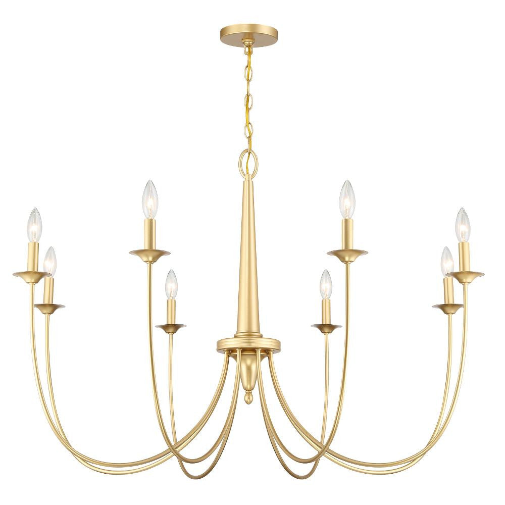 Savoy House Stonecrest 8-Light Chandelier in French Gold 1-1202-8-186