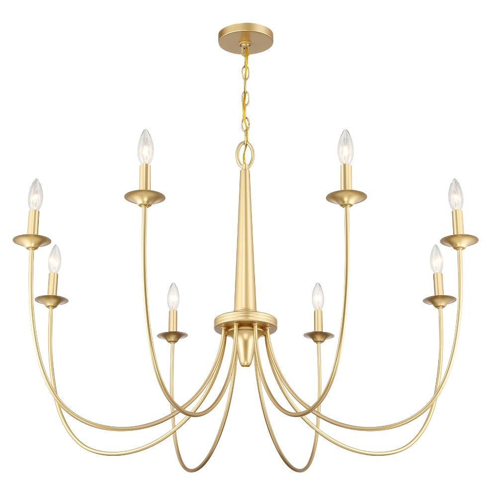 Savoy House Stonecrest 8-Light Chandelier in French Gold 1-1202-8-186