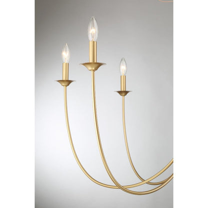 Savoy House Stonecrest 8-Light Chandelier in French Gold 1-1202-8-186