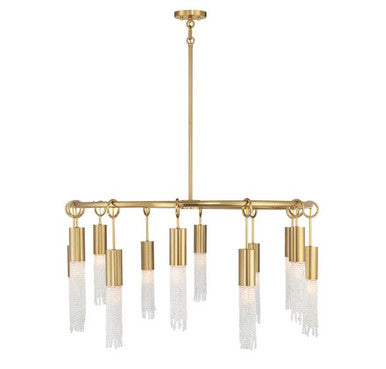 Savoy House Chelsea 12-Light Chandelier in Warm Brass 1-1367-12-322