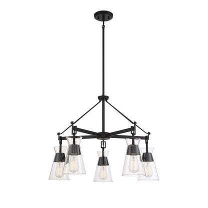 Savoy House Lakewood 5-Light Chandelier in Matte Black 1-1832-5-89