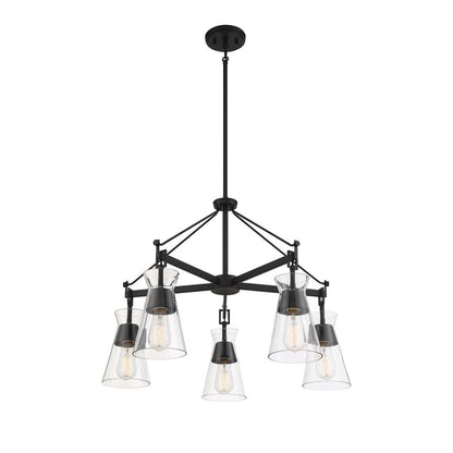 Savoy House Lakewood 5-Light Chandelier in Matte Black 1-1832-5-89