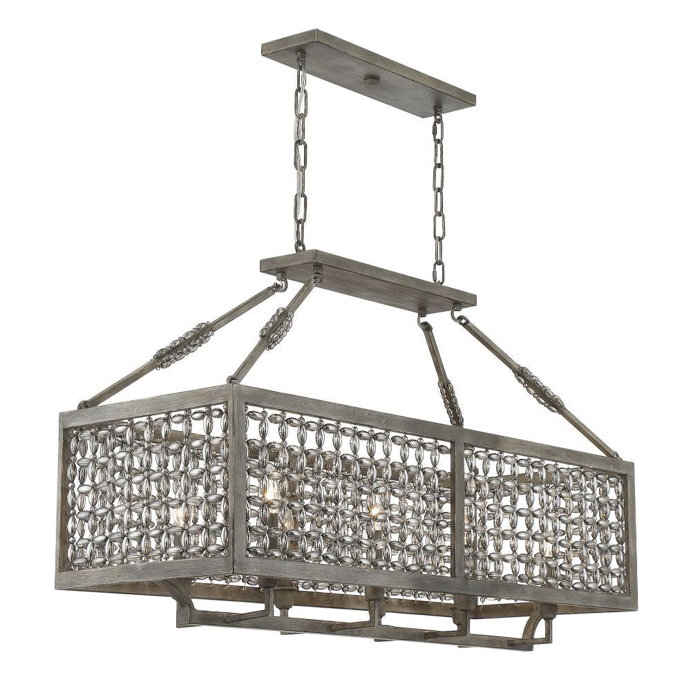 Savoy House Tyanna 8-Light Linear Chandelier in Aspen 1-1883-8-178