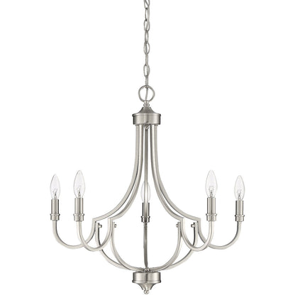 Savoy House Auburn 5-Light Chandelier in Satin Nickel 1-2005-5-SN