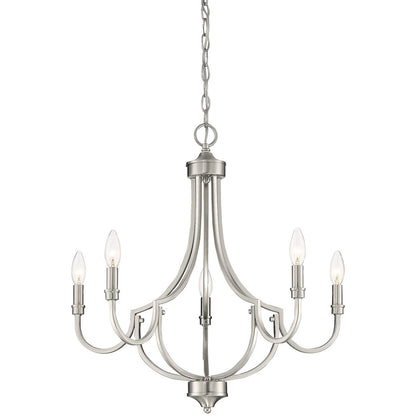 Savoy House Auburn 5-Light Chandelier in Satin Nickel 1-2005-5-SN