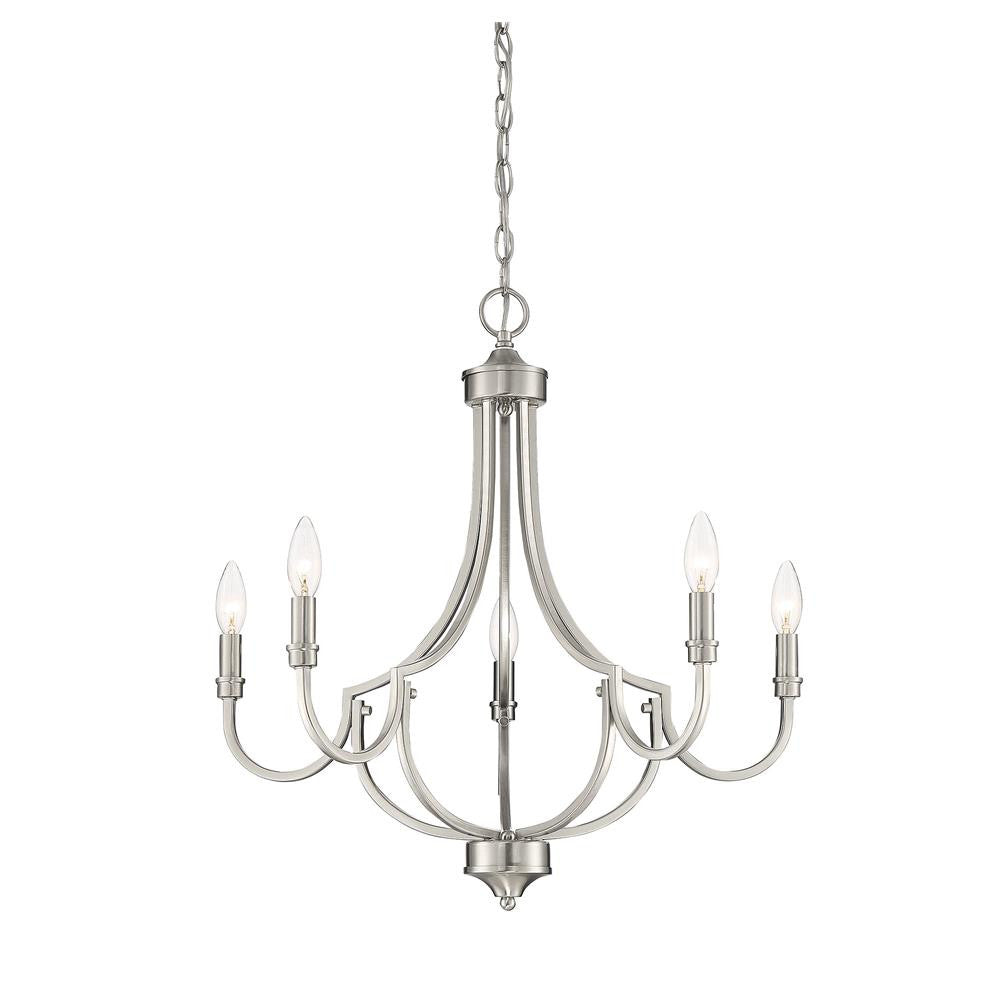 Savoy House Auburn 5-Light Chandelier in Satin Nickel 1-2005-5-SN