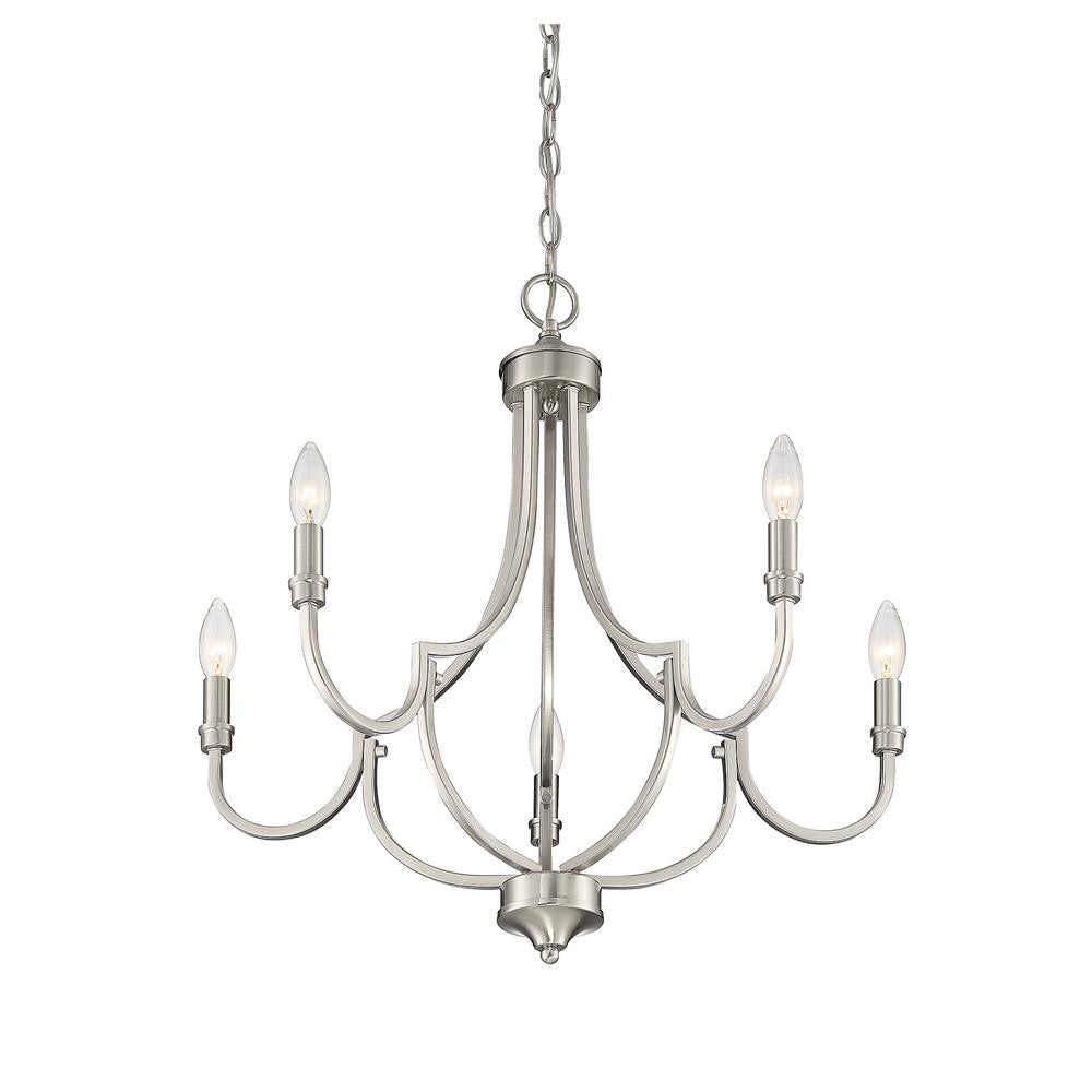 Savoy House Auburn 5-Light Chandelier in Satin Nickel 1-2005-5-SN