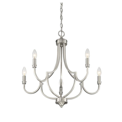 Savoy House Auburn 5-Light Chandelier in Satin Nickel 1-2005-5-SN