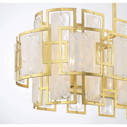 Savoy House Portia 6-Light Linear Chandelier in True Gold 1-2032-6-260