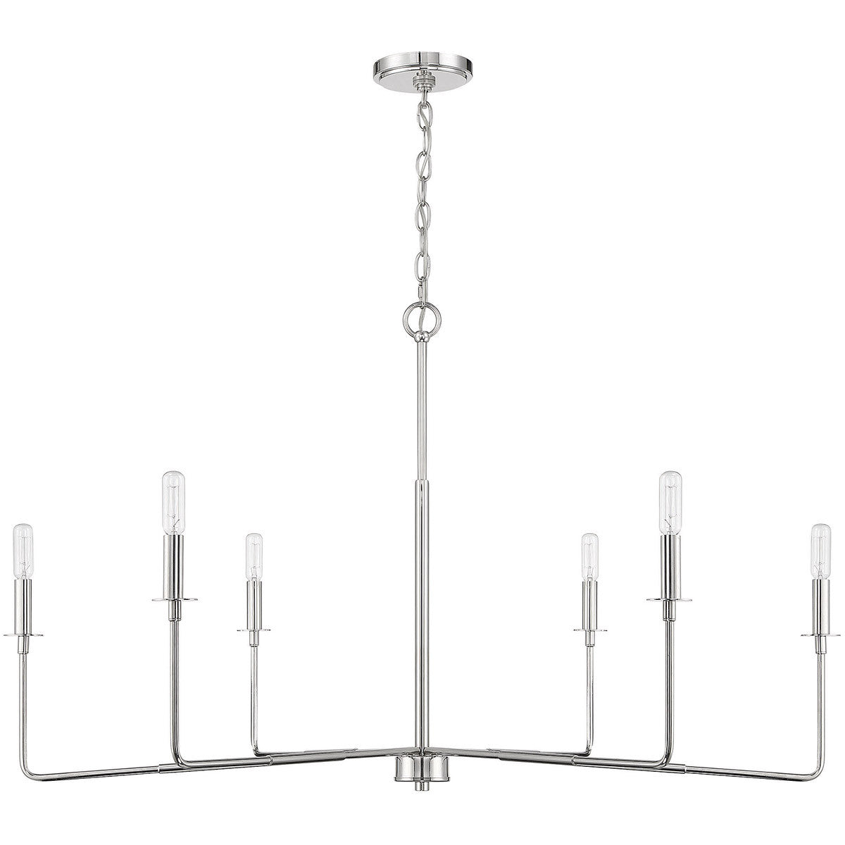 Savoy House Salerno 6-Light Chandelier in 
Polished Nickel 1-2221-6-109