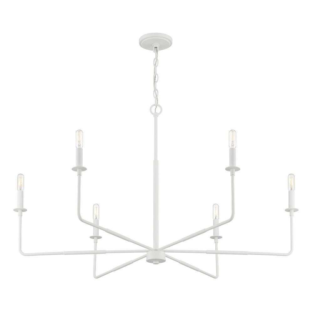 Savoy House Salerno 6-Light Chandelier in White Bisque 1-2221-6-83