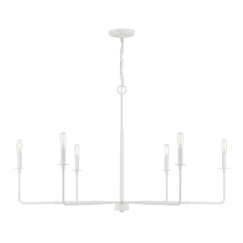 Savoy House Salerno 6-Light Chandelier in White Bisque 1-2221-6-83