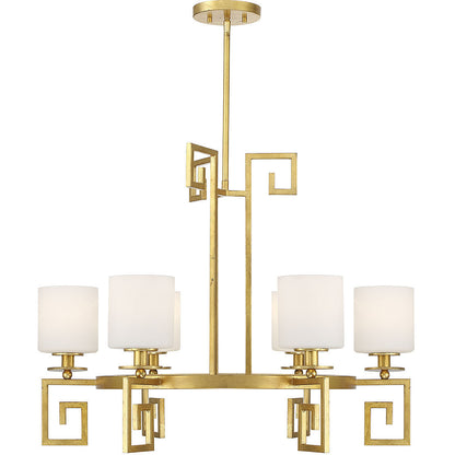 Savoy House Quatrain 6-Light Chandelier in True Gold 1-2304-6-260