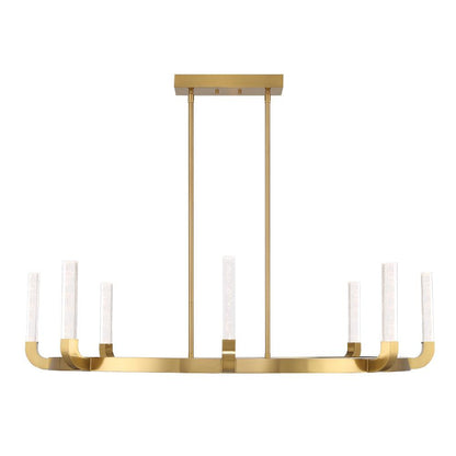 Savoy House Del Mar 8-Light LED Chandelier in Warm Brass by Breegan Jane 1-2507-8-322