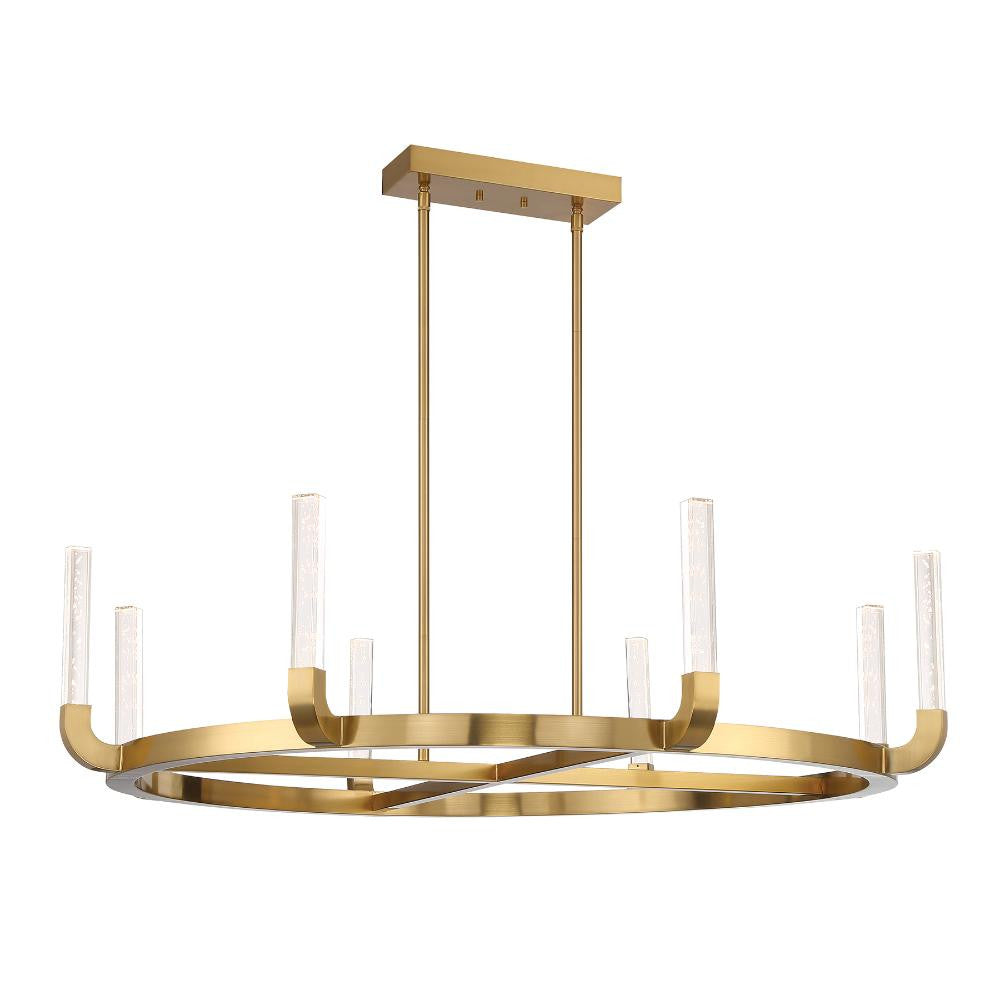 Savoy House Del Mar 8-Light LED Chandelier in Warm Brass by Breegan Jane 1-2507-8-322