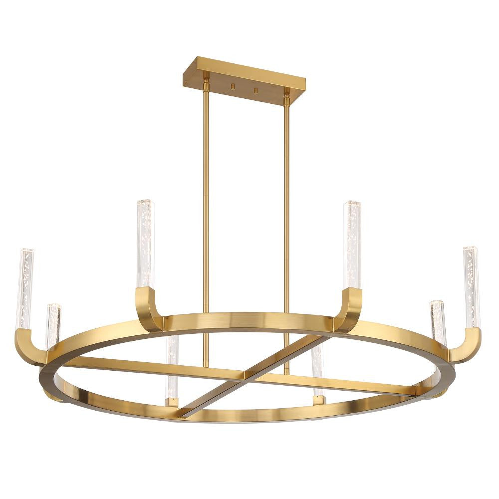 Savoy House Del Mar 8-Light LED Chandelier in Warm Brass by Breegan Jane 1-2507-8-322