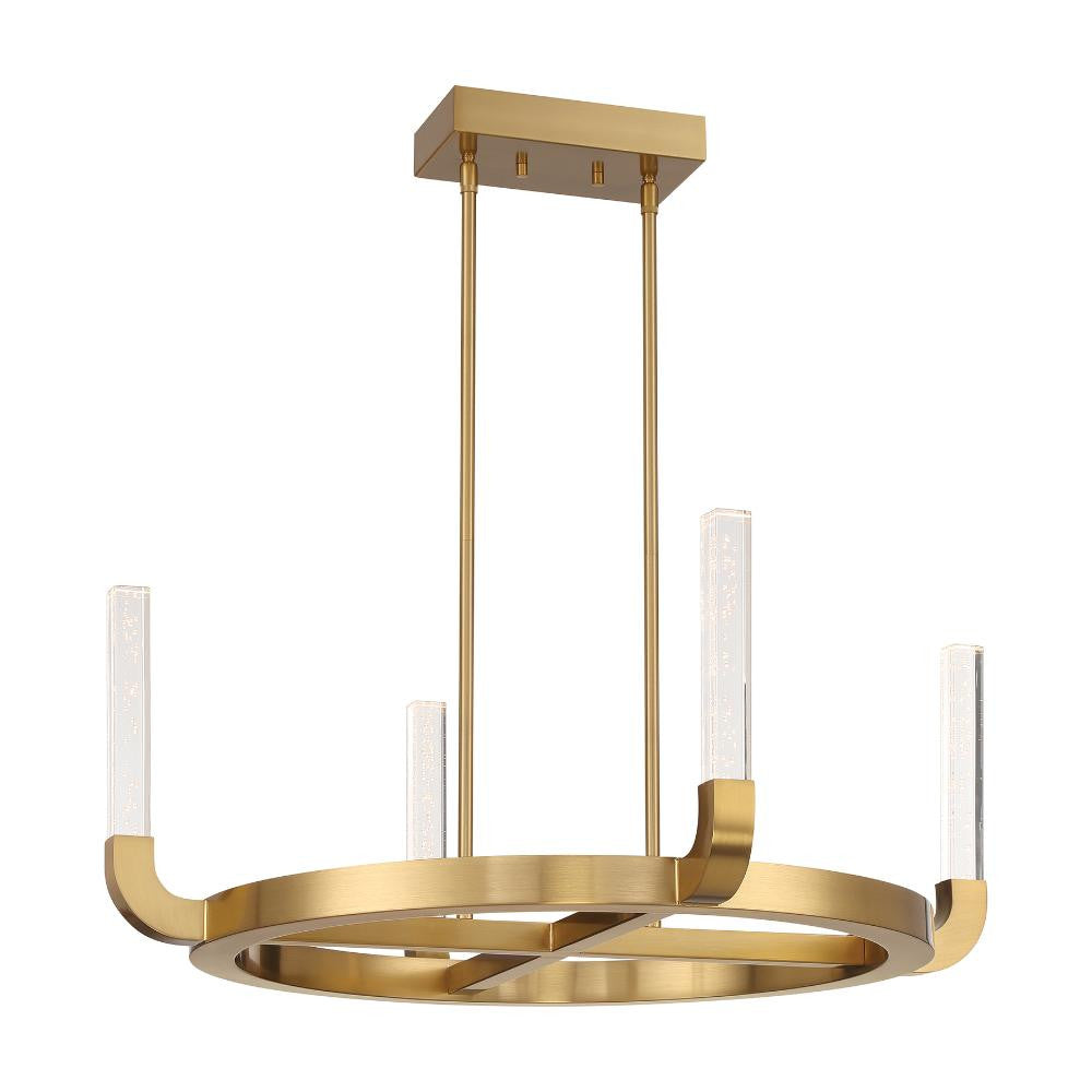 Savoy House Del Mar 4-Light LED Chandelier in Warm Brass by Breegan Jane 1-2508-4-322