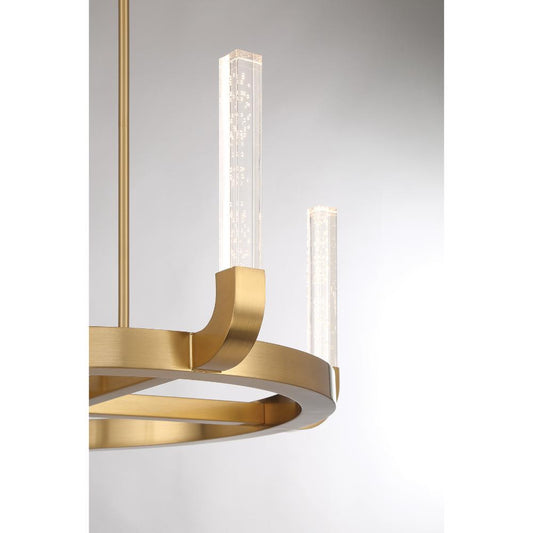 Savoy House Del Mar 4-Light LED Chandelier in Warm Brass by Breegan Jane 1-2508-4-322