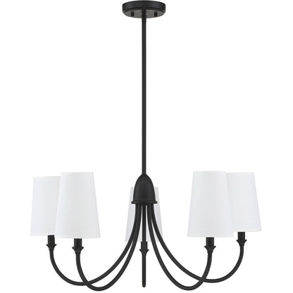 Savoy House Cameron 5-Light Chandelier in 
Matte Black 1-2540-5-89