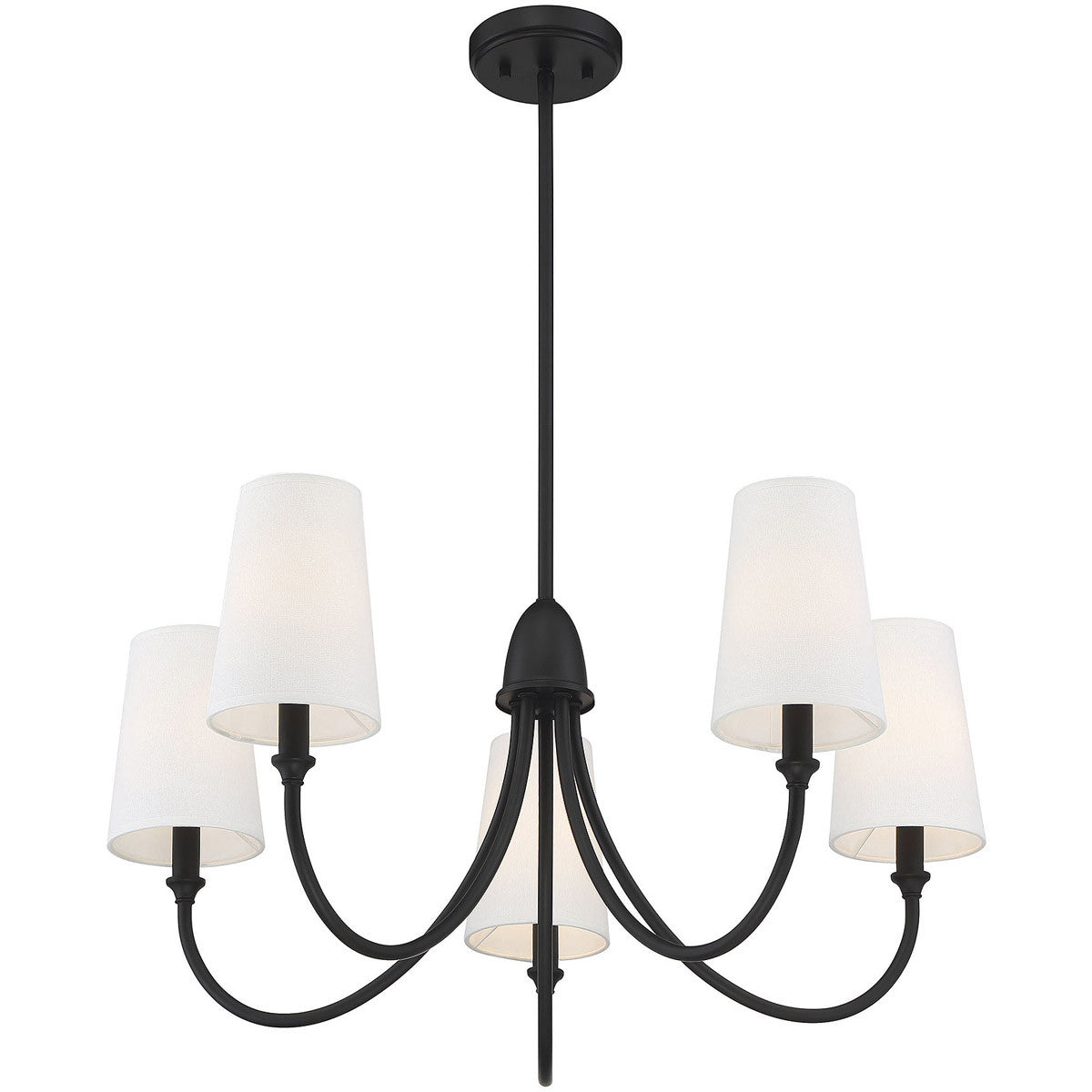 Savoy House Cameron 5-Light Chandelier in 
Matte Black 1-2540-5-89