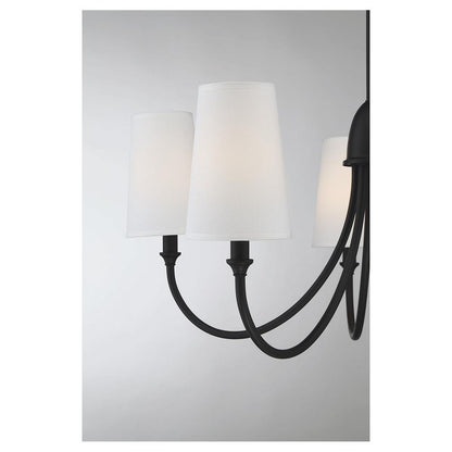 Savoy House Cameron 5-Light Chandelier in 
Matte Black 1-2540-5-89