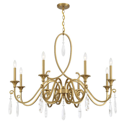 Savoy House Fairchild 8-Light Chandelier in Warm Brass 1-2702-8-322