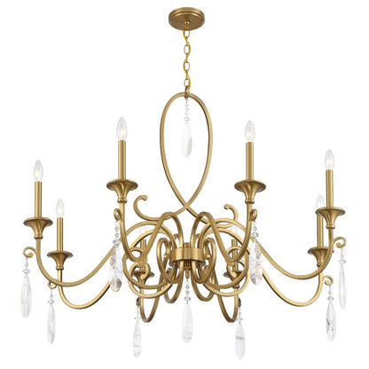 Savoy House Fairchild 8-Light Chandelier in Warm Brass 1-2702-8-322